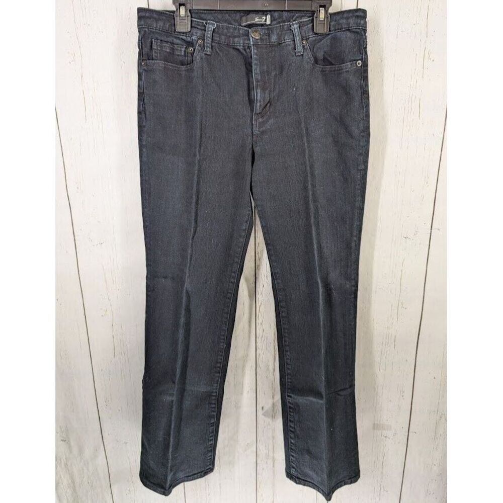 Seven Size 14 Dark Blue Womens Denim Casual‎ Flare Fashion Jeans